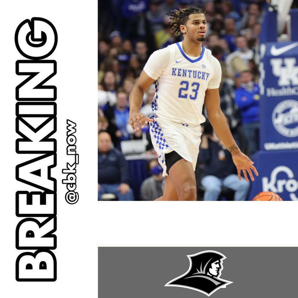 cbk_now's tweet photo. Kentucky Transfer Bryce Hopkins has committed to Providence.
•
He immediately becomes the highest ranked recruit to go to Providence since Kris Dunn.

#pcbb #CollegeBasketball https://t.co/IkiIVYsk3C