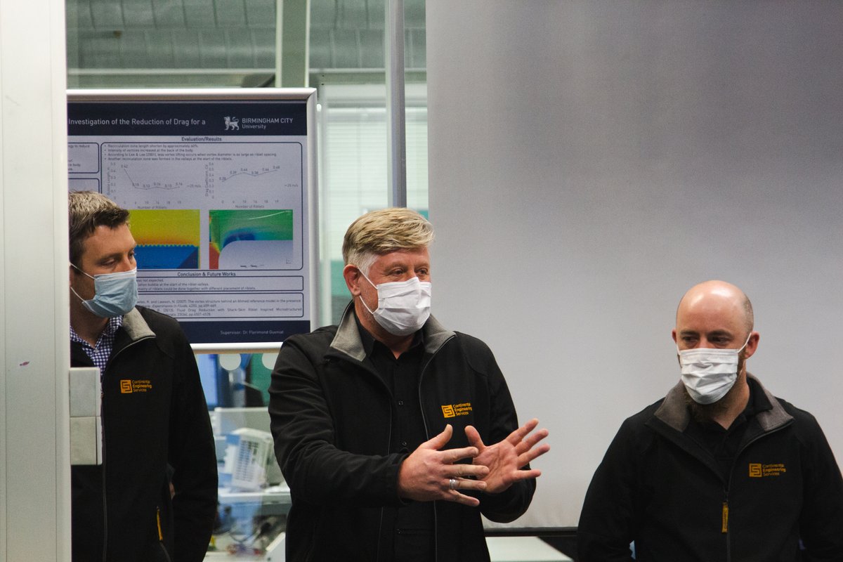 BcuEngineering's tweet photo. Have a look at Continental Engineering Services visiting the Engineering facilities available here at BCU. @bcuracing team got their industrial expertise and gave them valuable tips on how to approach challenges from a different perspective. #bcuengineering #formulastudent https://t.co/dbZZDn7QcY