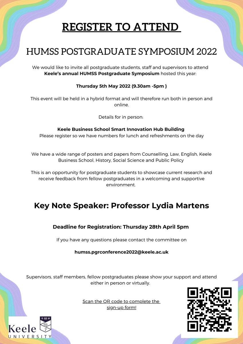 Keele Research Society (KRS) tweet media