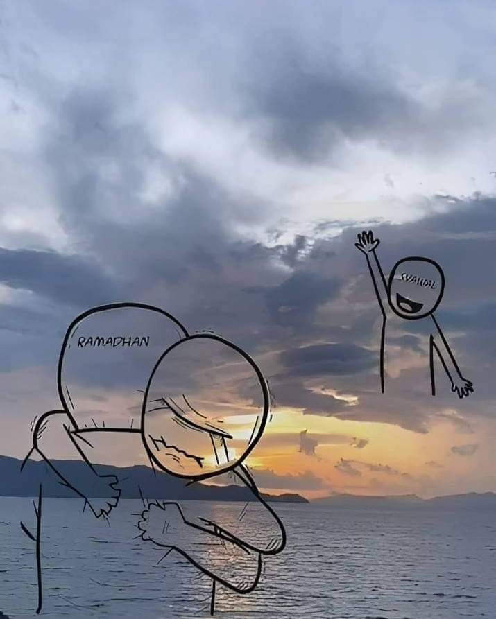 Kulihat Ramadhan sedang mulai berkemas,
Dan ku tanya mau kemana? Dia menjawab;
Aku akan pergi jauh dengan waktu yang sangat lama yaitu 11 bulan, Terimakasih telah menyambut kedatangan ku dengan gembira.