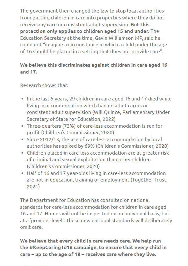 s2tlancs's tweet photo. #TeamStrive2Thrive support #KeepCaringTo18 !
#youngpeople 'looked after' and UCLA are some of the most vulnerable people in society - FACT!
Check out @TogetherTrust and help prevent the many 16 & 17 year olds falling through the cracks and the system.
https://t.co/HnhxLTOxsN https://t.co/rCFoknUWYN