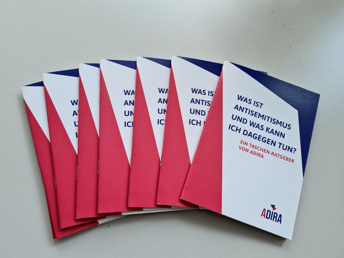Was ist #Antisemitismus und was kann ich dagegen tun? Unter diesem Titel haben wir einen Taschen-Ratgeber veröffentlicht, der über die wichtigsten Aspekte des Antisemitismus aufklärt und Tipps zum Umgang gibt. Mehr Infos &amp; Download auf unserer Webseite:

adira-nrw.de/broschuere-was…