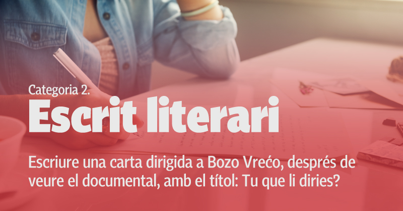 medicusmundimed's tweet photo. 📝 Si te gusta escribir y tienes entre 14 y 18 años este es tu concurso! 🥇

👉Mándanos tu carta dirigida a Bozo Vrećo, después de ver el documental. 🎥 Y tú, qué le dirías? 🤔

Bases del concurso aquí 👇👇
https://t.co/LFeHeu1tFO

#medicusmundi #documental #concurso https://t.co/a4t0wfhnIG