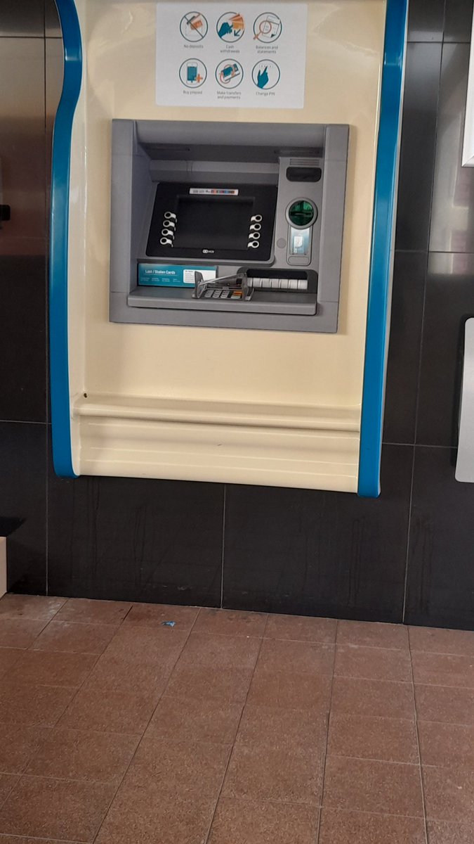 TheBurningIssu's tweet photo. @FNBNamibia Fix your ATM at UNAM main Campus before you narrate us about theft and its non sensicals... https://t.co/iGnW78bnmS