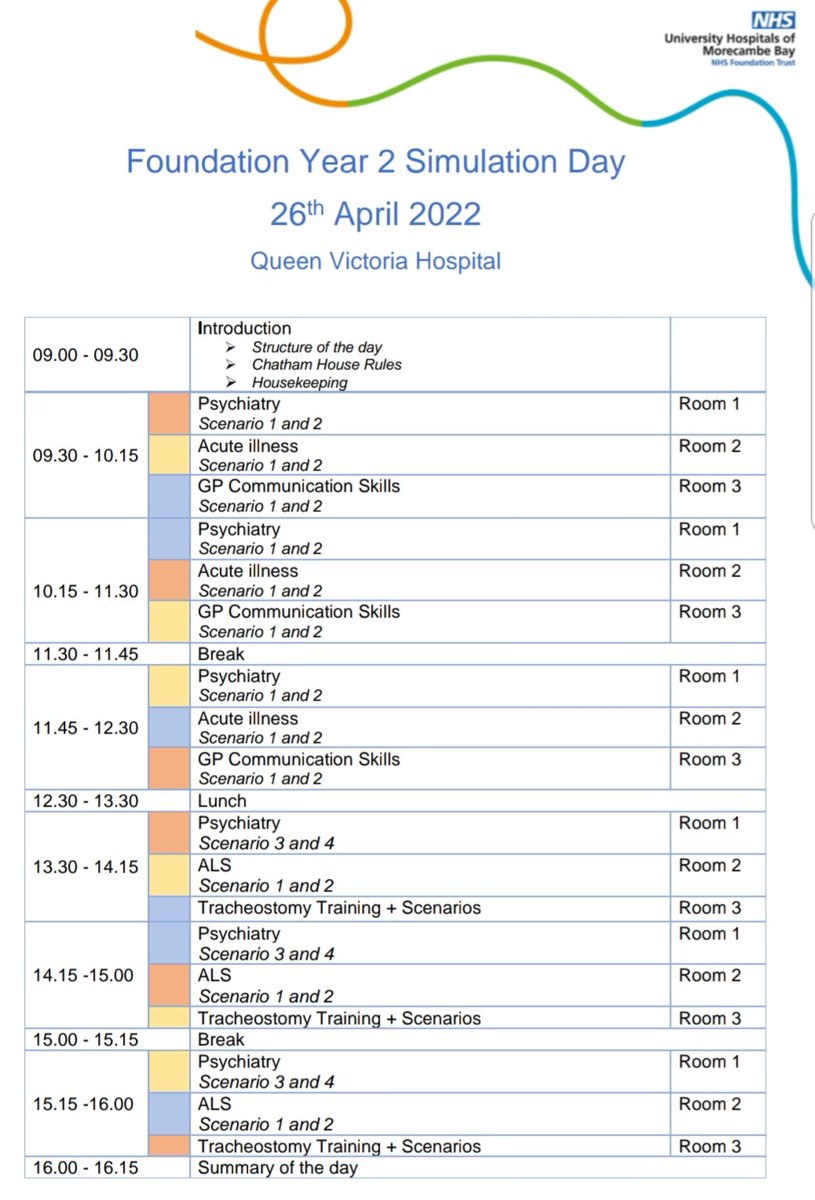 UhmbtEdCentre's tweet photo. All the best to our FY2 Drs undertaking the Simulation Trg today! A huge 'thank you' to Dr Rimmer for planning the course with support from Jess and Leanne. Thanks also to Dr Chris Linton and Dr Andrew Craven for your contribution. 👏👏👏#SupportingTrainees #SupportingPatientCare https://t.co/BP6c9yJPQa