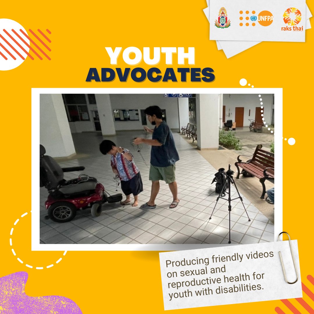 Unfpa_Thailand's tweet photo. UNFPA applauds #YoungAdvocates 👏from #VulnerableYouth groups incld. #YouthwithDisabilities for their advocacy activities during the COVID-19 pandemic with their communities, policymakers and their peers.
Rights to sexual & reproductive health▶️crucial for #PotentialDevelopment https://t.co/SQdtdgnaFN