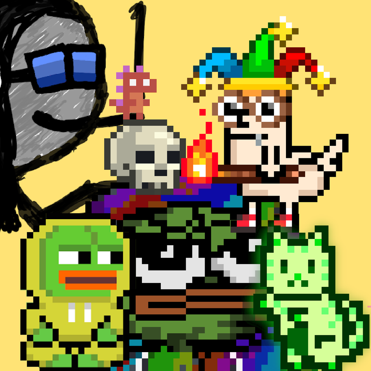 Darkfarms1's tweet photo. On a dip, Smol grows in frens 🫂♥️ Many thanks for your support mfers, CDB, hackerfrens, tiny rawrs, fluffy pixel meow-meows love you all, frens. https://t.co/lbrn4Wy8iy