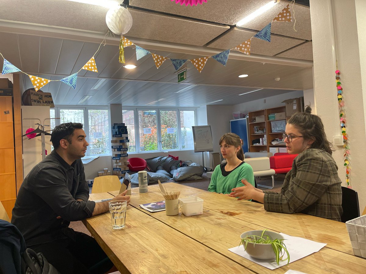 birkonullu's tweet photo. Chairman of @birkonullu @AlizadaUlvi held a meeting with @dasa_koribanic &amp; @MagaliHuebers, representing the European Youth Forum @Youth_Forum, in #Brussels. They shared details on organizations' relevant activities &amp; discussed the opportunities for future joint steps &amp; projects. https://t.co/879KPuWtZW