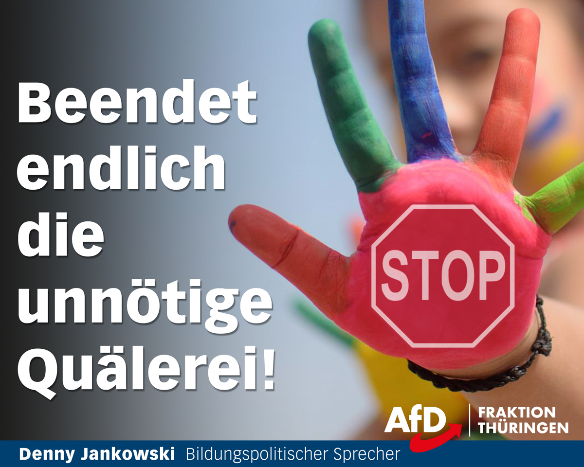 Das Bildungsministerium hält weiter an der Covid19-Testpflicht in Schulen fest. 
facebook.com/afd.thl/photos…