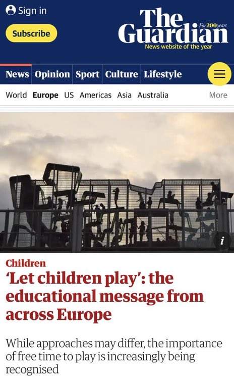 If we want brighter futures, healthier, happier children, ready to learn & able to balance human and digital connection…this is an important message for our country. Play is not optional/frivolous it’s essential in education & for childrens development #WhenWePlayLifeGetsBetter