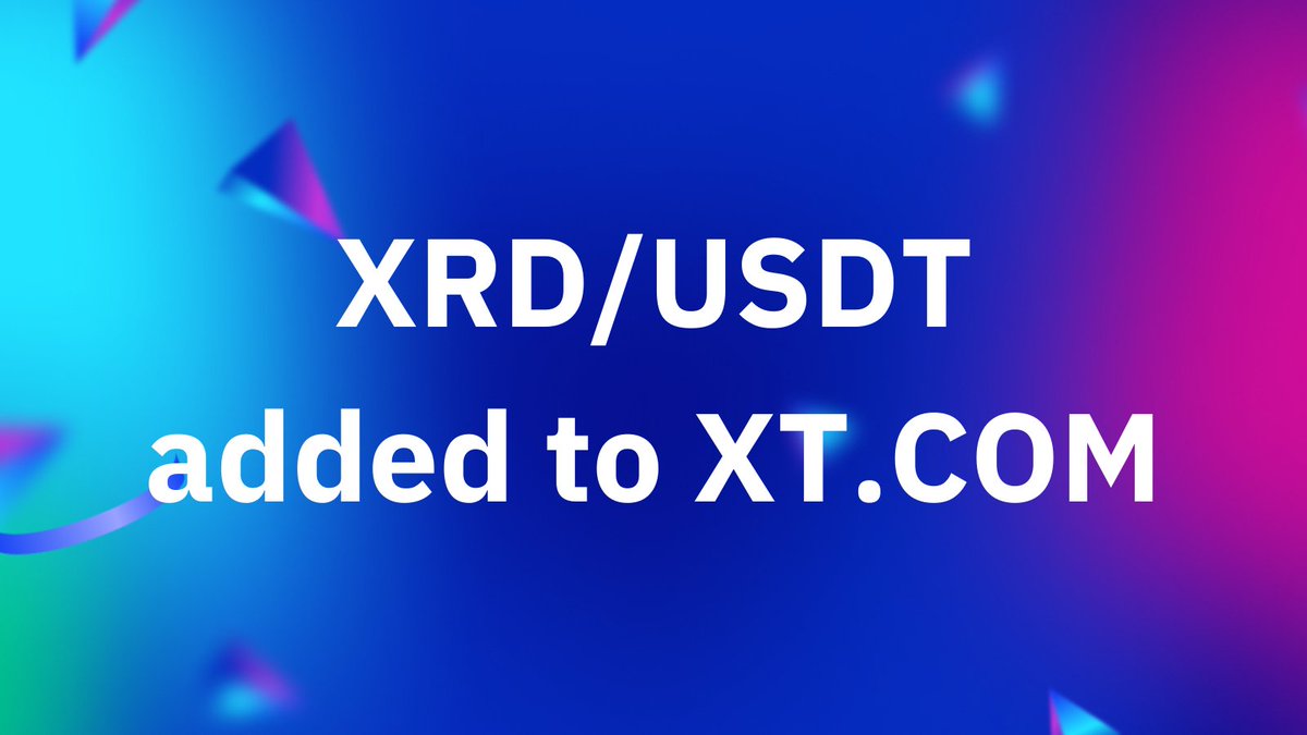 radixdlt's tweet photo. We are excited to announce @XTexchange has added $XRD to its marketplace! 🚀

🔥Deposits for $XRD are open now🔥

Trading and withdrawals for $XRD will be fully supported by 28th April 2022 at 10:00 am UTC. 

👉 https://t.co/oKLVpxodkO 
 
#Radix https://t.co/x6SDtqCpEN
