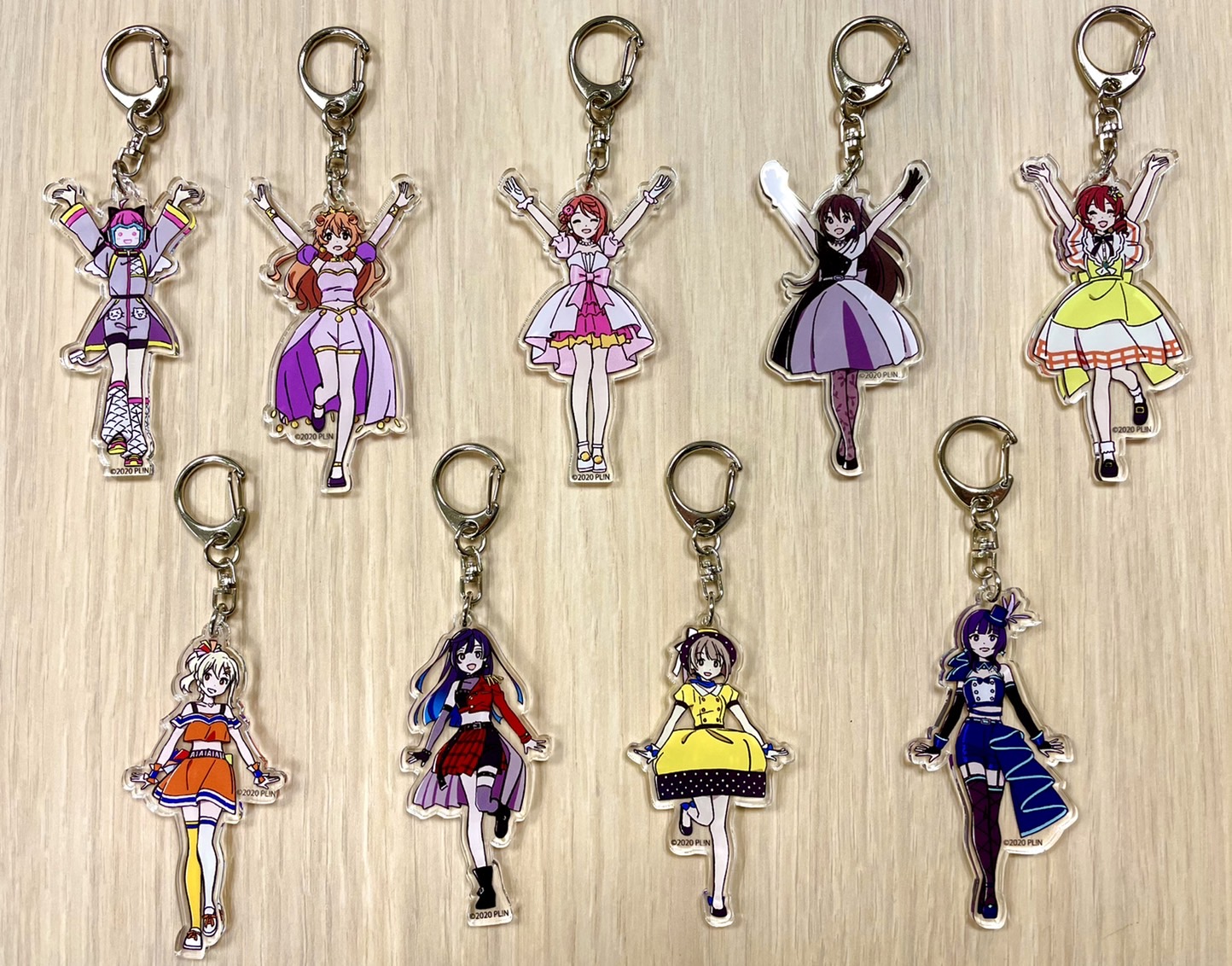 【虹ヶ咲】ニジガクアクリルキーホルダーセット／ライブパンフレット 6種類 虹ヶ咲】ニジガクアクリルキーホルダーセット／ライブ