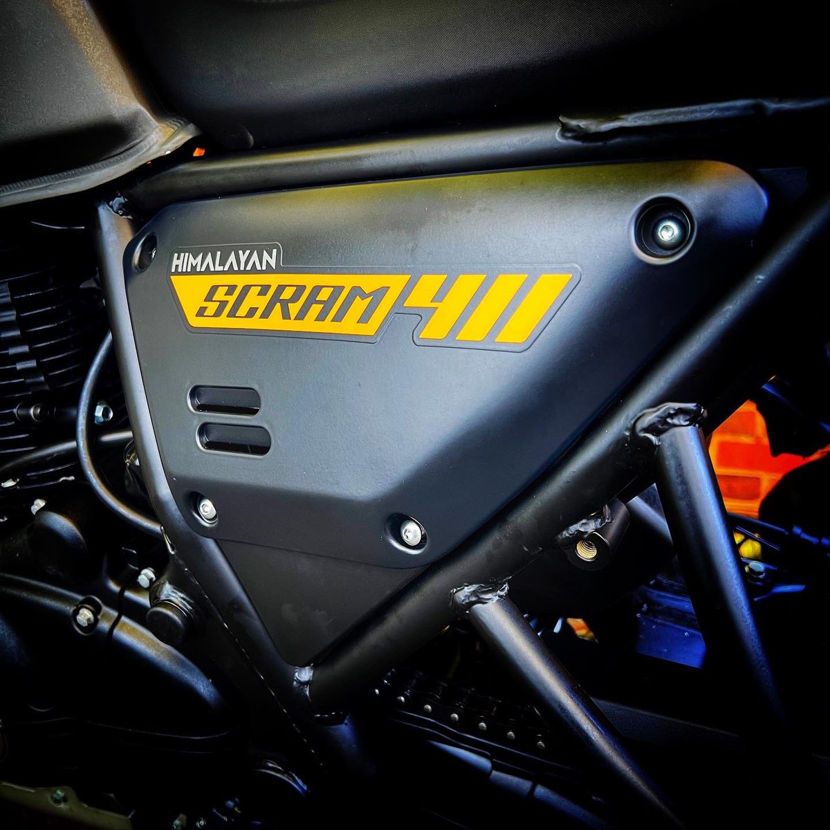 A stunning day to blat around the lanes on the latest bike from @royalenfieldeurope - the fabulous Scram 411….video coming first thing tomorrow on my YouTube channel….