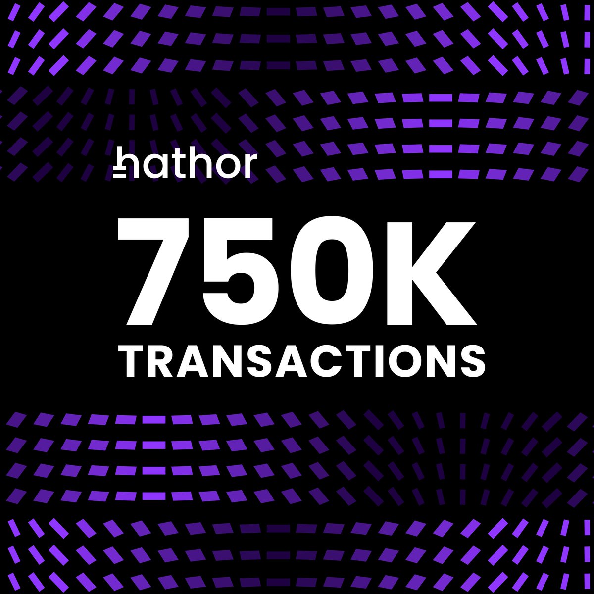 750k Transactions! ✅

Keep track of transaction tally and other statistics here: bit.ly/3rTsv4Y

#BlockchainMadeEasy $HTR