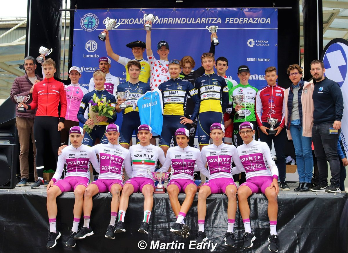 🇪🇸 Gipuzkoa Klasika
<a href="/lbsx1/">Léo Bisiaux</a> 7ème au classement général et meilleur jeune sur notre première course à étape de la saison !
ag2rcitroenu19team.com/.../gipuzkoa-k…

📸<a href="/martin__early/">Martín</a> 
#cyclisme #vélo #cycling