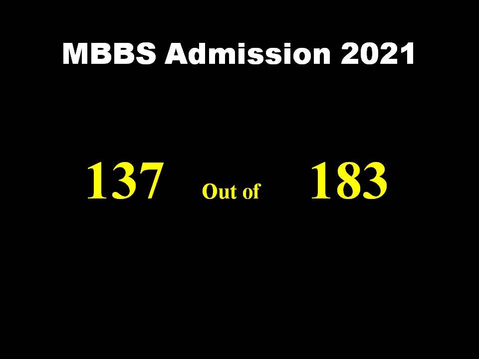 vikasvyasbio's tweet photo. MBBS Admissions 2021 

19 students (10%) scored 360/360 in biology in NEET 2021.
Perhaps none other coaching has ever achieved this in India. 

137 students got into medical college out of 183. #neetug #medicalcollege #admission #medadmission #neet #NEETug https://t.co/1O10cr97ED