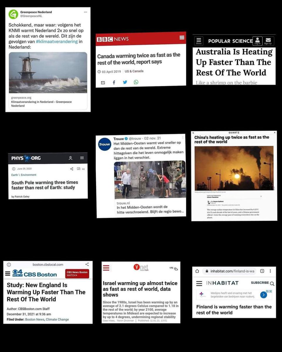 BjoMar06's tweet photo. “….. is warming up faster than The rest of The World…”
Ja waar in de wereld warmt het nou het snelste op mensen ?!
Ik hoop hier: ❤️
#warmhart
#wereldtoneel
#Glowballwarning
#operationMockingbird https://t.co/LA6QhJvUjV