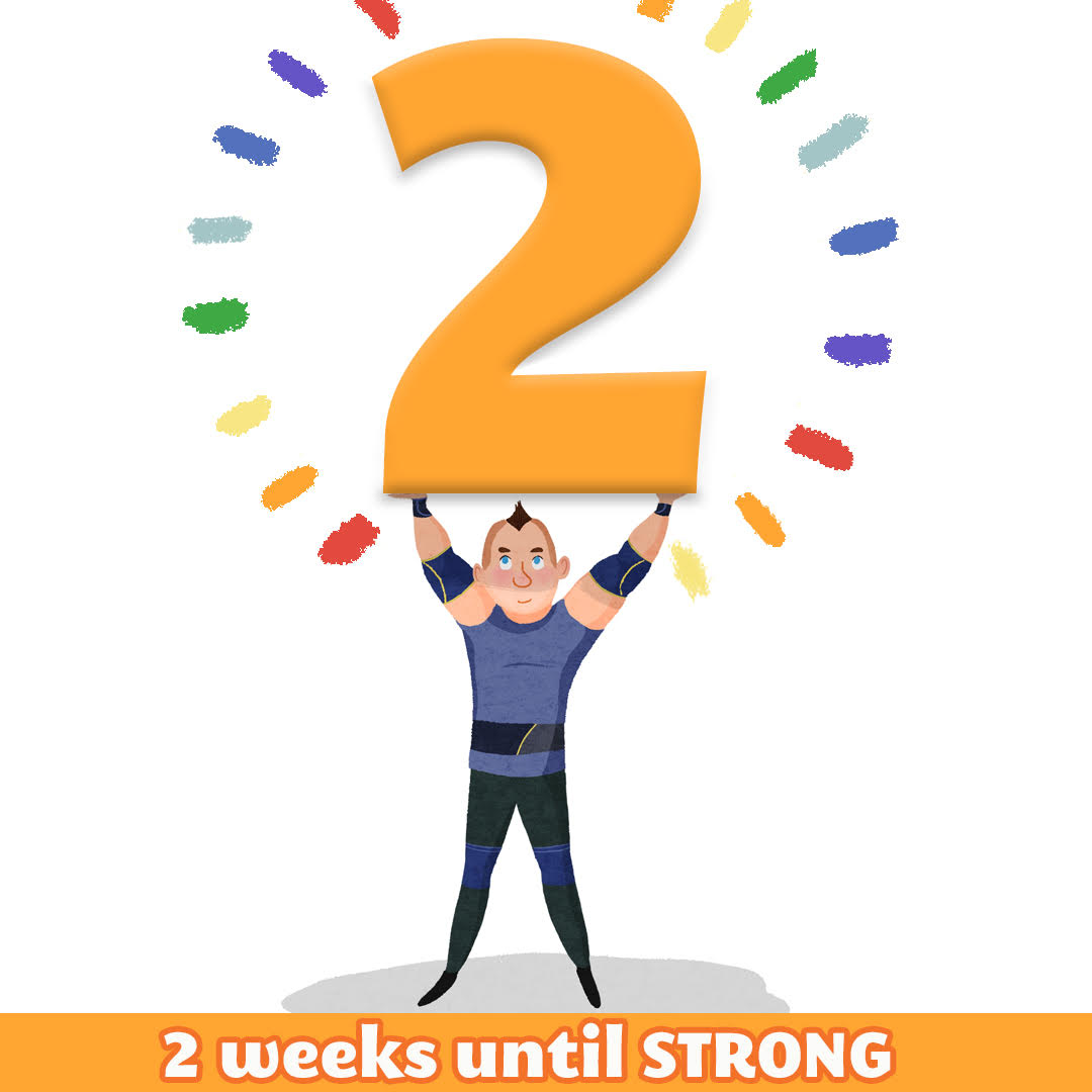 OMG! Only 2 more weeks until STRONG is released! I'm so excited! If you haven't done so already, you can pre-order a copy here: hachettebookgroup.com/titles/rob-kea… 💪🏳️‍🌈📚 #ReadStrong