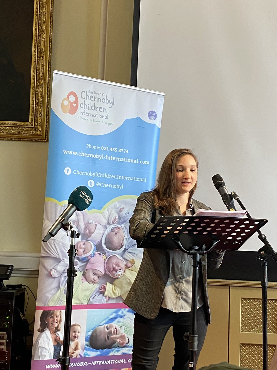 SeeryKearney's tweet photo. Honoured to chair @Chernobyl press conference today UN Chernobyl Remembrance Day, the 36th anniversary, beginning with lighting a candle symbol of #Hope as #WeWillNeverForget we heard powerful personal testimony from Raisa Miknovitch Carolan and the inspirational Adi Roche https://t.co/5cNw8N4foO