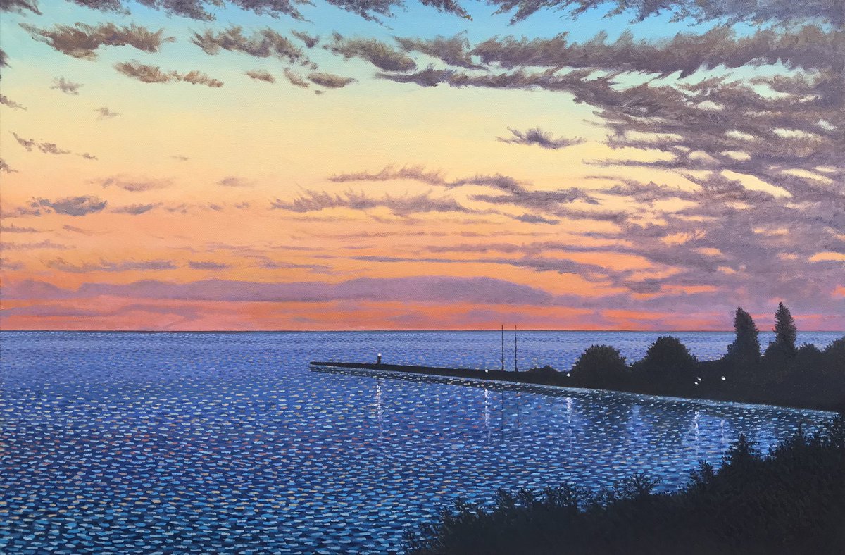 johnkinsella52's tweet photo. Now Finished-
Bayfield Pier 2022
Oil on canvas 
24 x 36 inches 
#art #artlover #oilpainting #painting #bayfieldontario #huronshores #bluewaterhighway #LakeHuron https://t.co/5i3RbX1Hkd