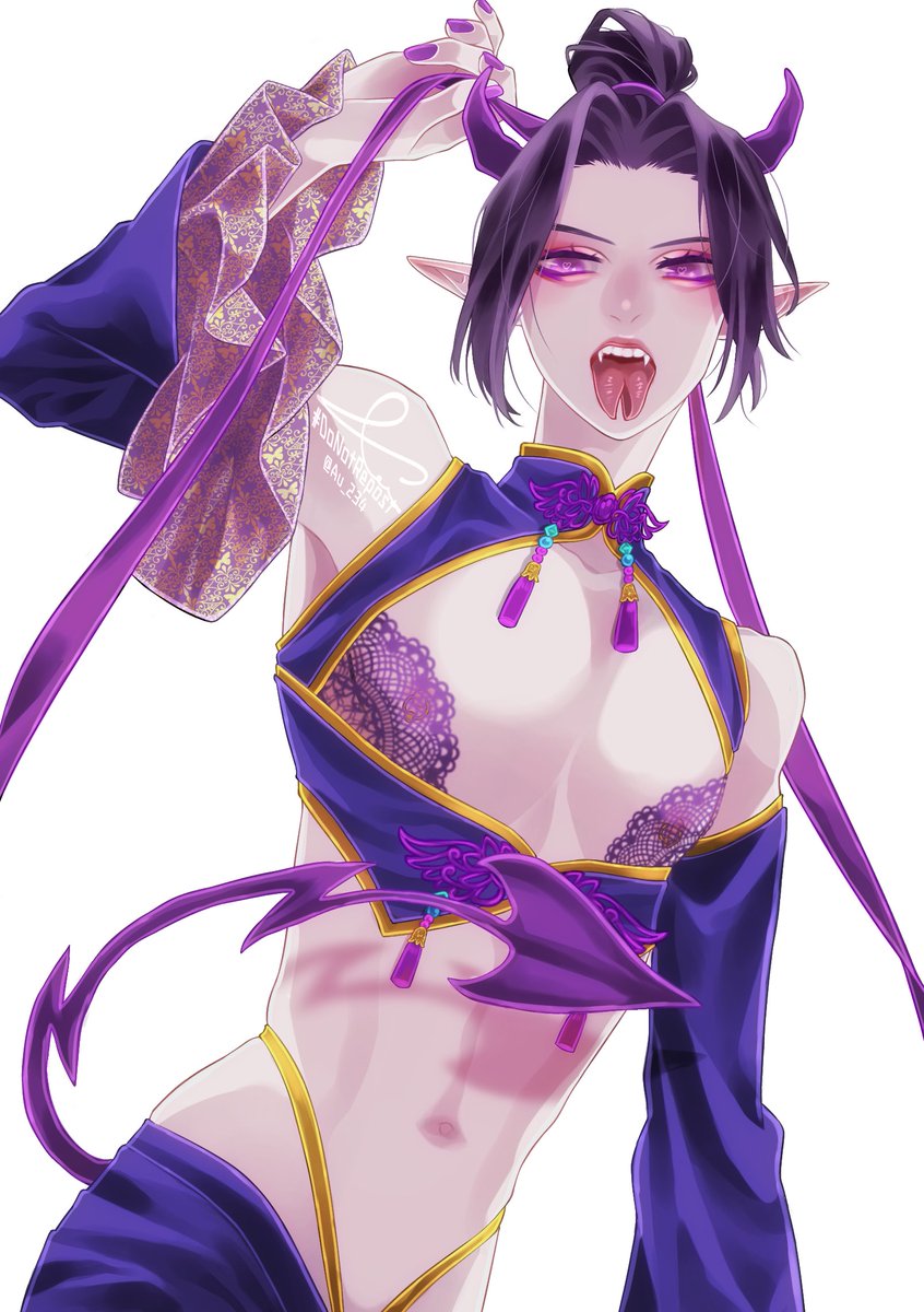 「❤️😈👿💜 」|あぅのイラスト