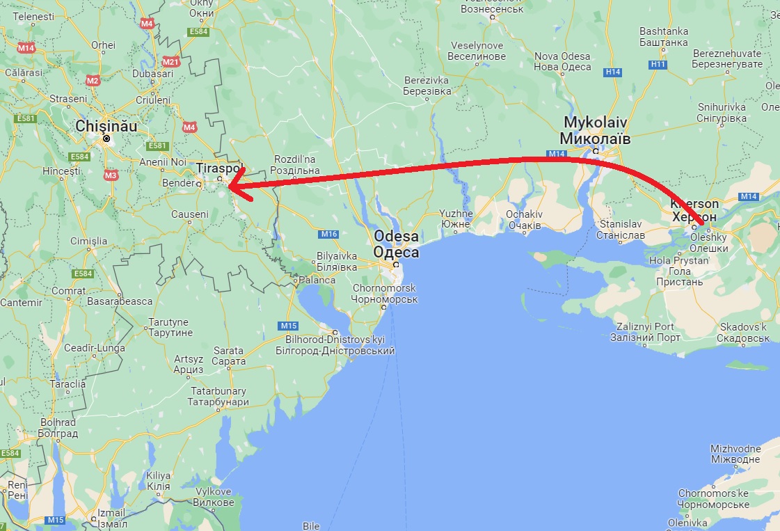 Let's not forget that a) the Russian military is tied down in the Donbas, b) they were beaten back from Mykolaiv and c) they need to control Mykolaiv & Odessa first to get that land bridge.