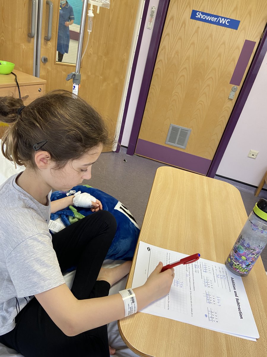 CentreSullivan's tweet photo. Grace absolutely smashed her Maths work this morning by the bed side. Time flies when your having fun #mathsuperstar https://t.co/QrLosYX2Ws