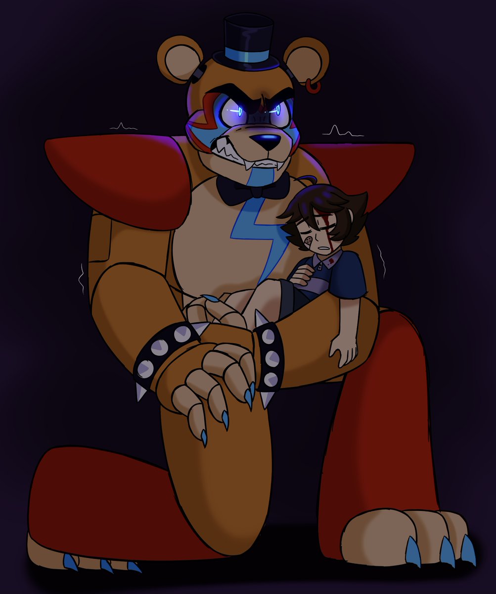 QuillSketch's tweet photo. A Bear and his Cub 🐻⚡️

#fnaf #fnafsecuritybreach https://t.co/BXqTH5EL2n