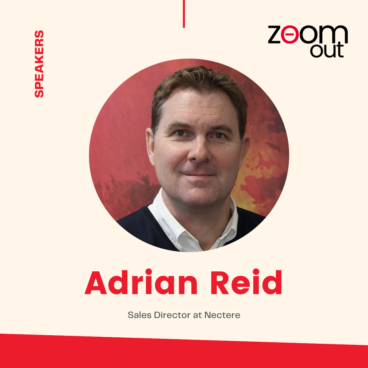 _nectere's tweet photo. 📢SPEAKER ANNOUNCEMENT 📢 
We hope you’re all looking forward to the Zoom Out event! Our very own, Adrian Reid will be at the event, providing some advice on how to best utilise the Nectere model and grow sales! #ZoomOut #PartnerMeeting #2022 #Sales https://t.co/rA7m3gpeR4