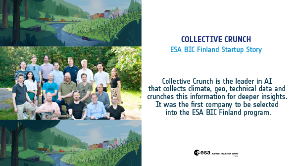 esabicfinland's tweet photo. 🔸 For today's alumni story,  we will introduce Collective Crunch. It was the first company to be selected into the ESA BIC Finland program. 💖 Visit their website:https://t.co/3aC3y0D8oy. 
#esabicfinland #startup #collectivecrunch #innovation #entrepreneurship #forest https://t.co/vOcurzet8u