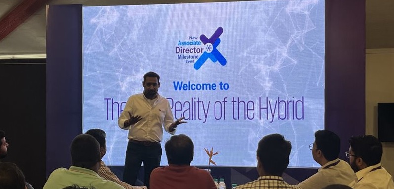 KPMGIndia's tweet photo. [1/2] #Networkingskills has taken a whole new meaning in these times. Ability to connect may sound simpler than it actually is: @nitishpod, @KPMGIndia at the New Associate Director Milestone Event 2022 | #ADME2022 #KPMGjOSH #HappyAtKPMG #clearchoice https://t.co/jXA7fwQPRW