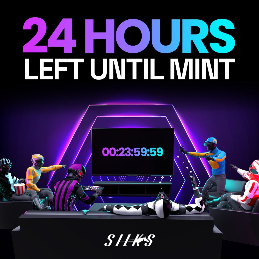 24 hours until The Winner's Circle Mint is Live!!
Don't miss out on the action!
Join the Silks #NFTCommunity today!
Discord.gg/Silks