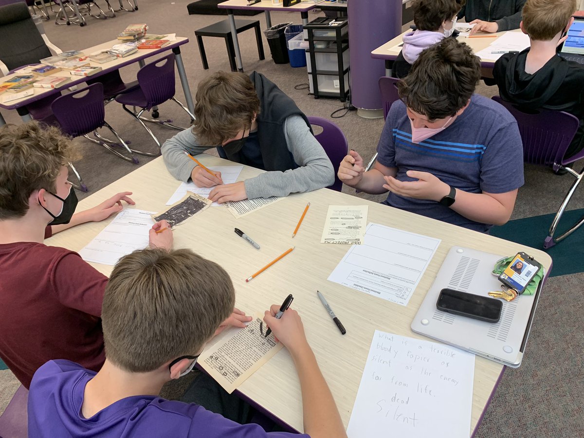 Last week we had a blast creating Blackout Poetry in the library with <a target='_blank' href='http://twitter.com/GMS_Montessori'>@GMS_Montessori</a>. Great way to practice using figurative language while also allowing room for visual artistic expression. <a target='_blank' href='http://twitter.com/APSLibrarians'>@APSLibrarians</a> <a target='_blank' href='http://twitter.com/APS_ELA'>@APS_ELA</a> <a target='_blank' href='http://twitter.com/APSGunston'>@APSGunston</a> <a target='_blank' href='http://twitter.com/Gunston_PTA'>@Gunston_PTA</a> Happy National Poetry Month! <a target='_blank' href='https://t.co/eU1jsRKrDt'>https://t.co/eU1jsRKrDt</a>
