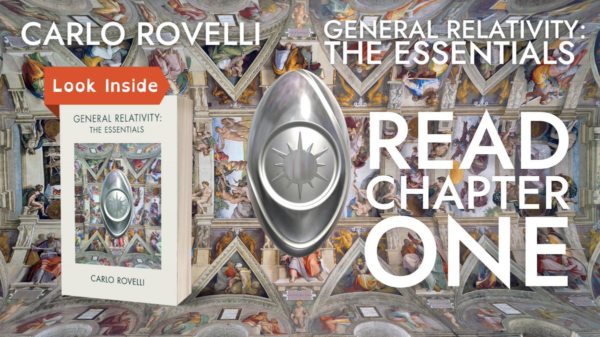 GENERAL RELATIVITY THE ESSENTIALS <a href="/carlorovelli/">carlo rovelli</a> 
A straightforward introduction to General Relativity, explaining the physical, philosophical and mathematical ideas it is built on.

Chapter One: ow.ly/JYZx50INpuB
<a href="/LucaPozzi_lp/">Luca Pozzi</a> Dark Collection-Sistine Chapel (Genesis) 2020