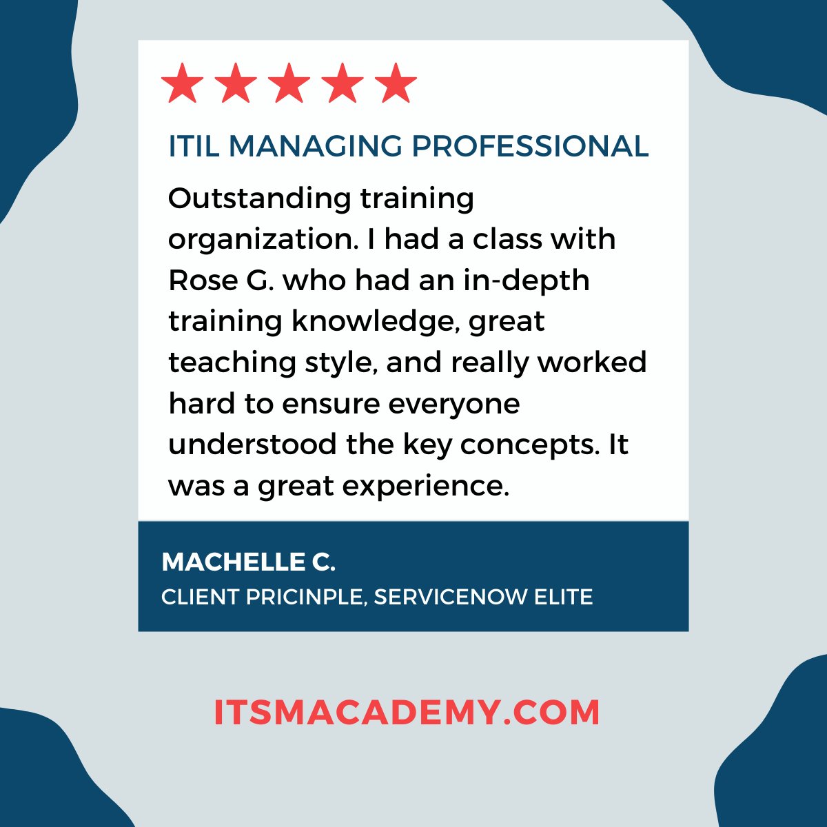 We are delivering one more open enrollment #ITIL4 Managing Professional Transition course before it officially retires.
#MPT June 1-10 #joinus
itsmacademy.com/mpt