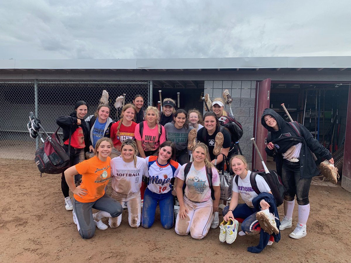 WLNsoftball's tweet photo. We don’t leave practice clean!!! #sorrymoms 🥰
#ittakeswhatittakes https://t.co/EUXHMGOF6h