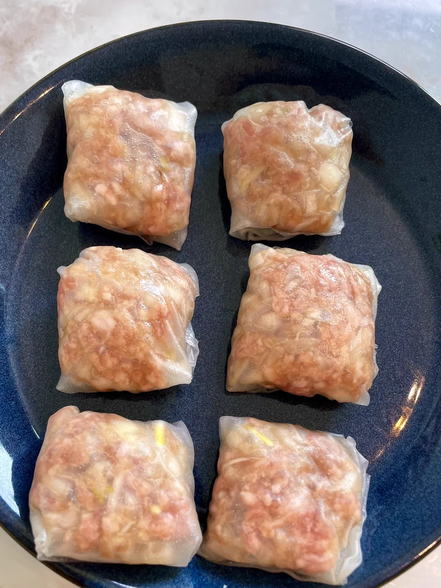 もちもちジューシー！生春巻きの皮で作る肉焼売が簡単で美味しい♪
