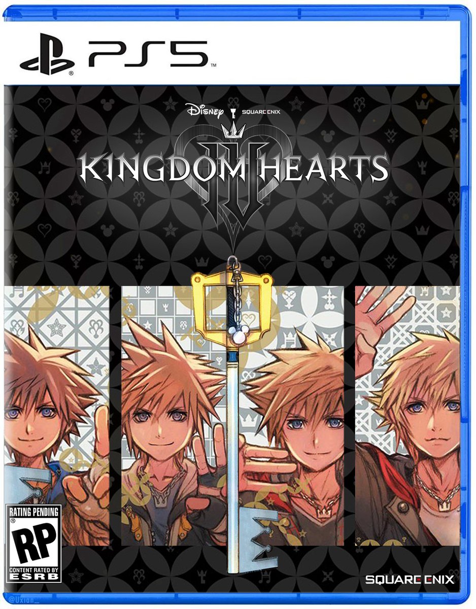 Uxian_'s tweet photo. Kingdom Hearts IV Boxart (PS5)
·Darkness &amp; Light Edition· #KHIV #edit https://t.co/i2BJUupB2a