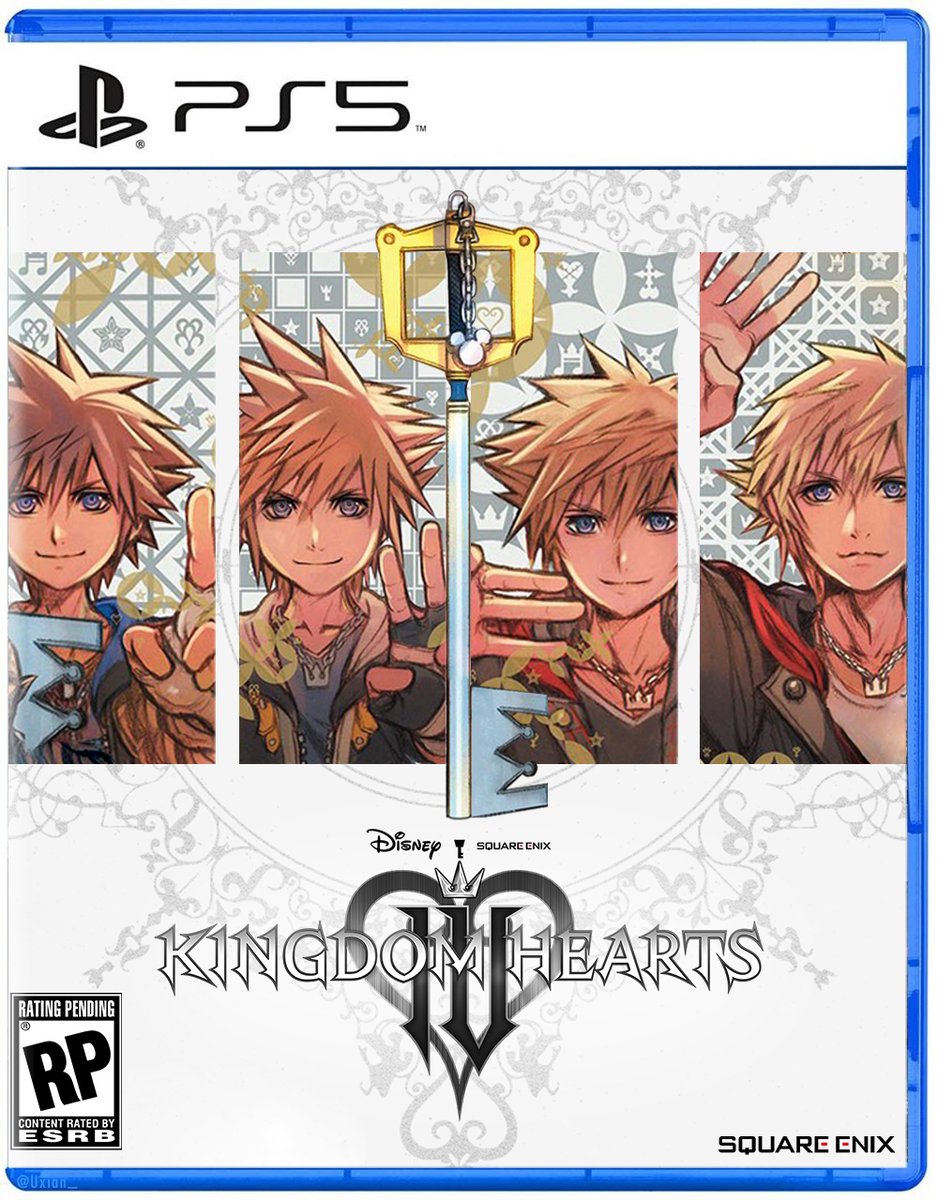 Uxian_'s tweet photo. Kingdom Hearts IV Boxart (PS5)
·Darkness &amp; Light Edition· #KHIV #edit https://t.co/i2BJUupB2a