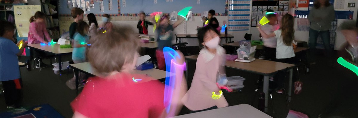 Ss enjoyed "D for Dance Day" with some glow in the dark fun!
<a href="/D59Byrd/">Admiral Byrd Elementary</a> #D59Learns #TogetherWeCan