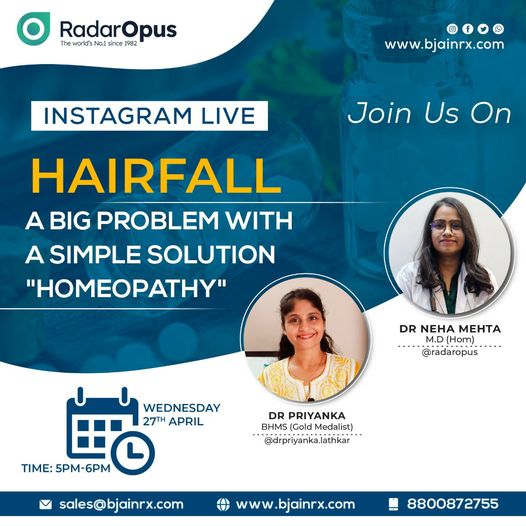 #instagramlive  session No 21 on #HAIRFALL with @drpriyanka.lathkar 

#live #clinicaldiscussion  #instagram #homeopathicpractice  #instagood #like #homeopathy #collaboration  #homeopathyworks  #follow  #homeopathydoctor  #hairfall  #radaropus #bjainrx