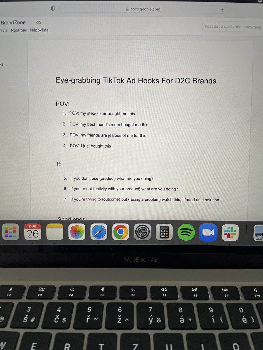 I wrote down 30 scroll-stopping hooks for TikTok ads.

1. POV: my step-sister bought me this

2. POV: my best friend's mom bought me this

Want the whole list?

RT and I’ll send it to you (using automation, you’ll have it instantly)

MUST BE FOLLOWING so I can send you a DM