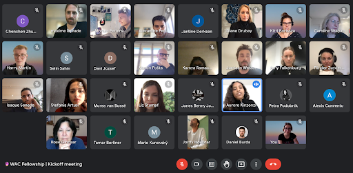 WeAreMuseums's tweet photo. Yesterday was the Kick-Off of the WAC fellowship! 
It is super exciting to start this 8-weeks journey with 9 amazing institutions. Cannot wait today's session and start the discussions! 
#web3 #museums #cleanNFTs #blockchain #futureofmuseums #socialgood #environmentaljustice #NFT https://t.co/iZCouLL2yD
