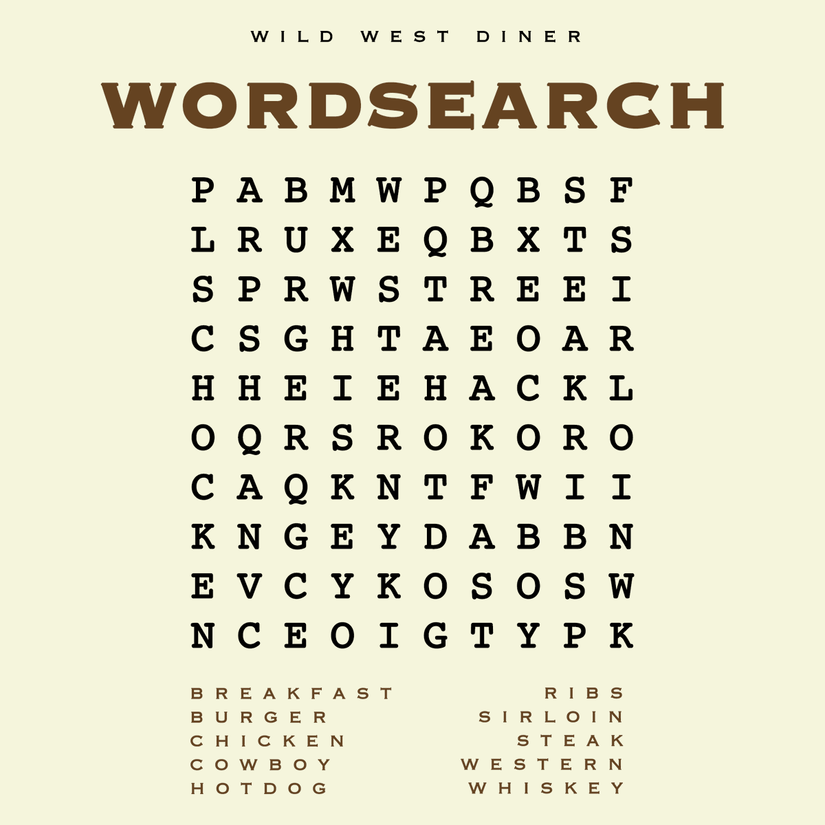 The fun of half term may be over for most of us, so here's a fun wordsearch for you all to pass the time. Let us know how long it takes you to complete!