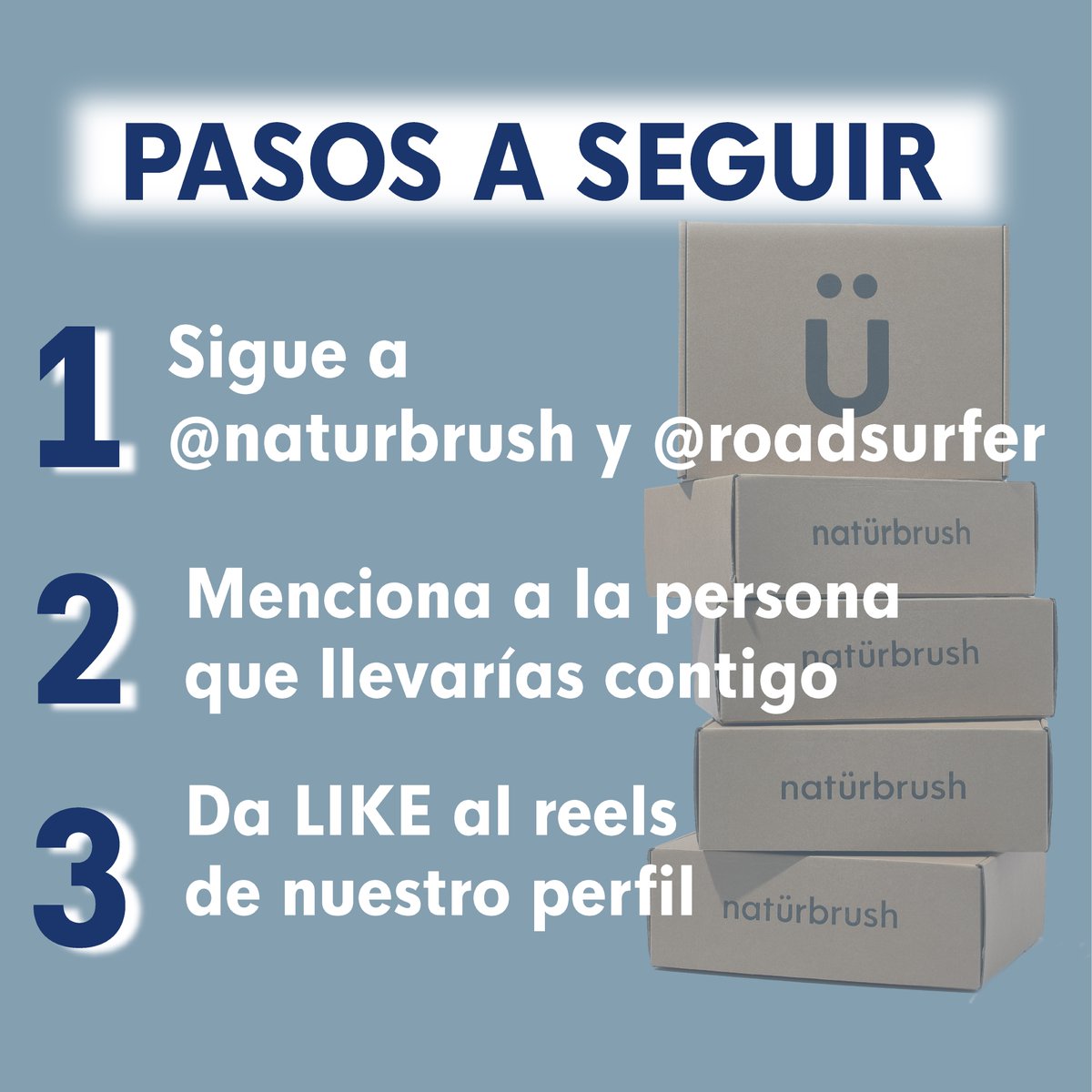 Si quieres ganar un viajazo o un año completos de produtos #naturbrush, síguenos en Instagram y sigue las instrucciones 😎 #viajazo #SORTEO #sorteazo