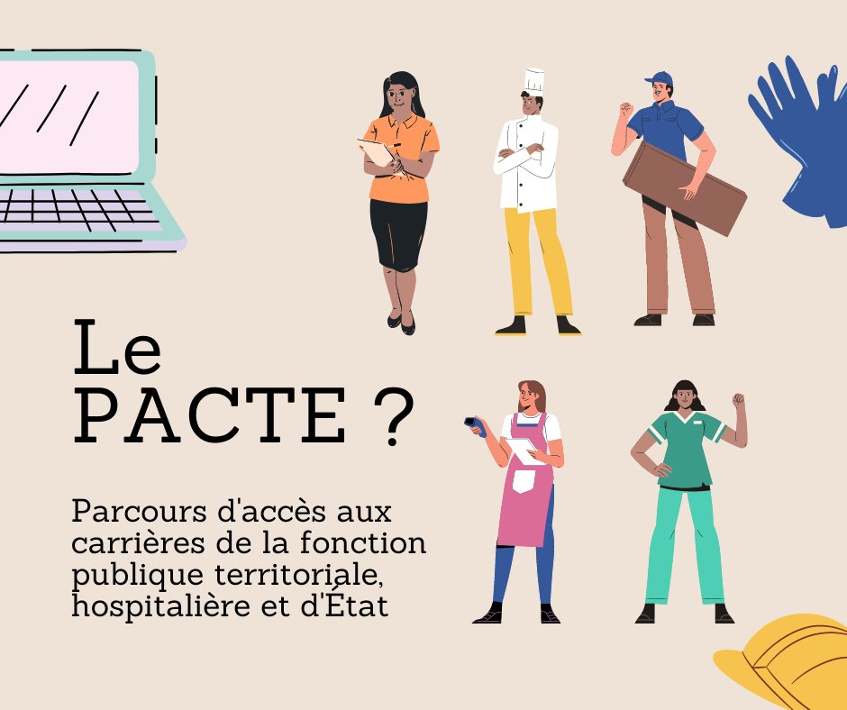 📢[#Recrutement]
18 postes ouverts au recrutement par voie du #PACTE pour l'accès au corps des adjoints techniques de l'intérieur et de l'outre-mer.
 ➕d'infos : bit.ly/3Kieohp

#AgentsPublics #FonctionPublique