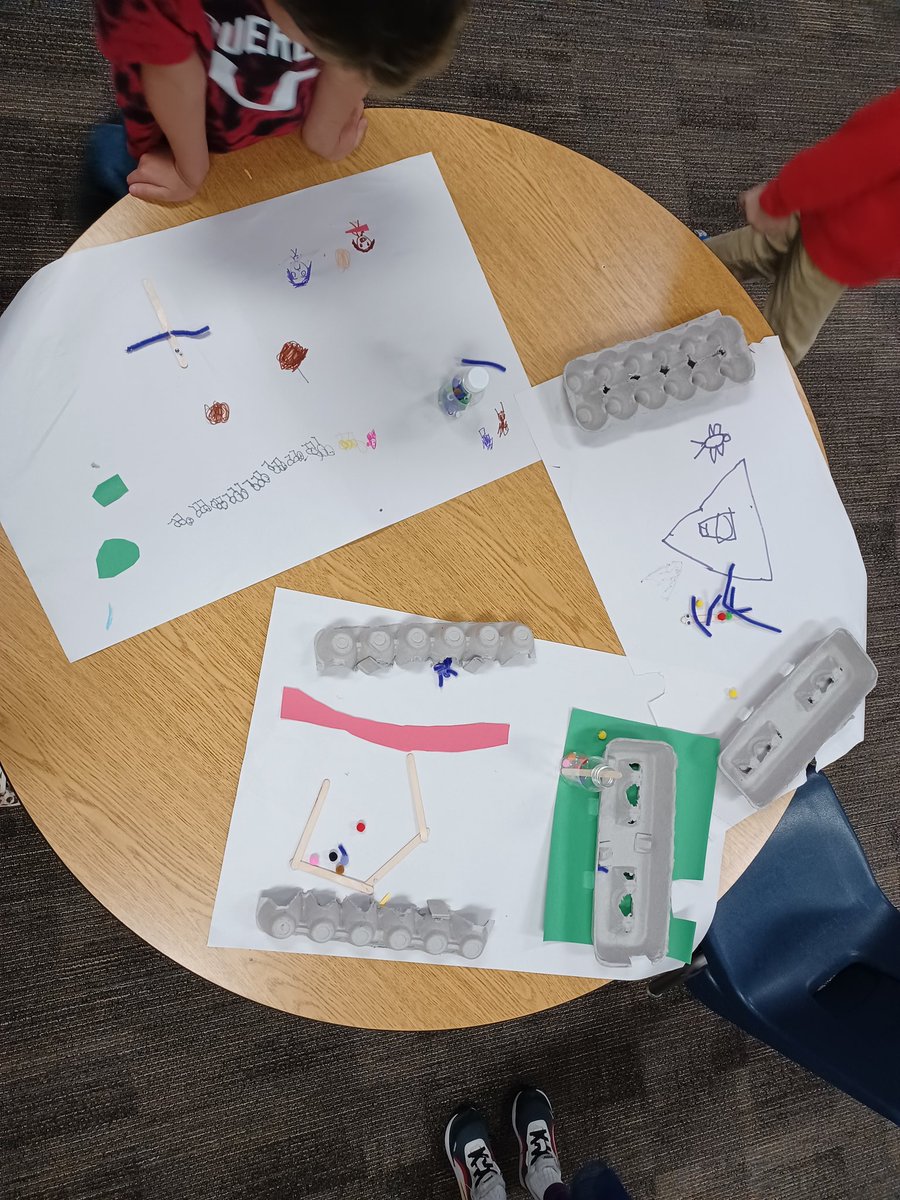 Kinderglott's tweet photo. Scholars were charged with the task of building a neighborhood for bugs for Friday's stem challenge. This is what they came up with! @will_1st @LRELonghorns https://t.co/GKj9FZhGto