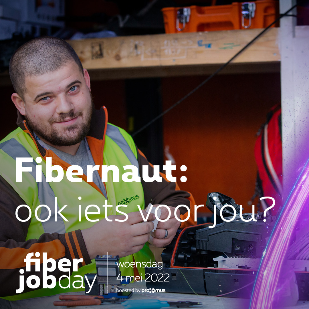 KrystinaSferlaz's tweet image. Een #job in #fiber is voor elk wat wils. Ontdek op de Fiber Job Day op 4 mei in Brussel alle mogelijkheden: van precisiewerk tot straten openbreken 🚧, er is zeker ook iets bij voor jou. Interesse? Schrijf je dan snel in! prx.ms/3MqqPZR
