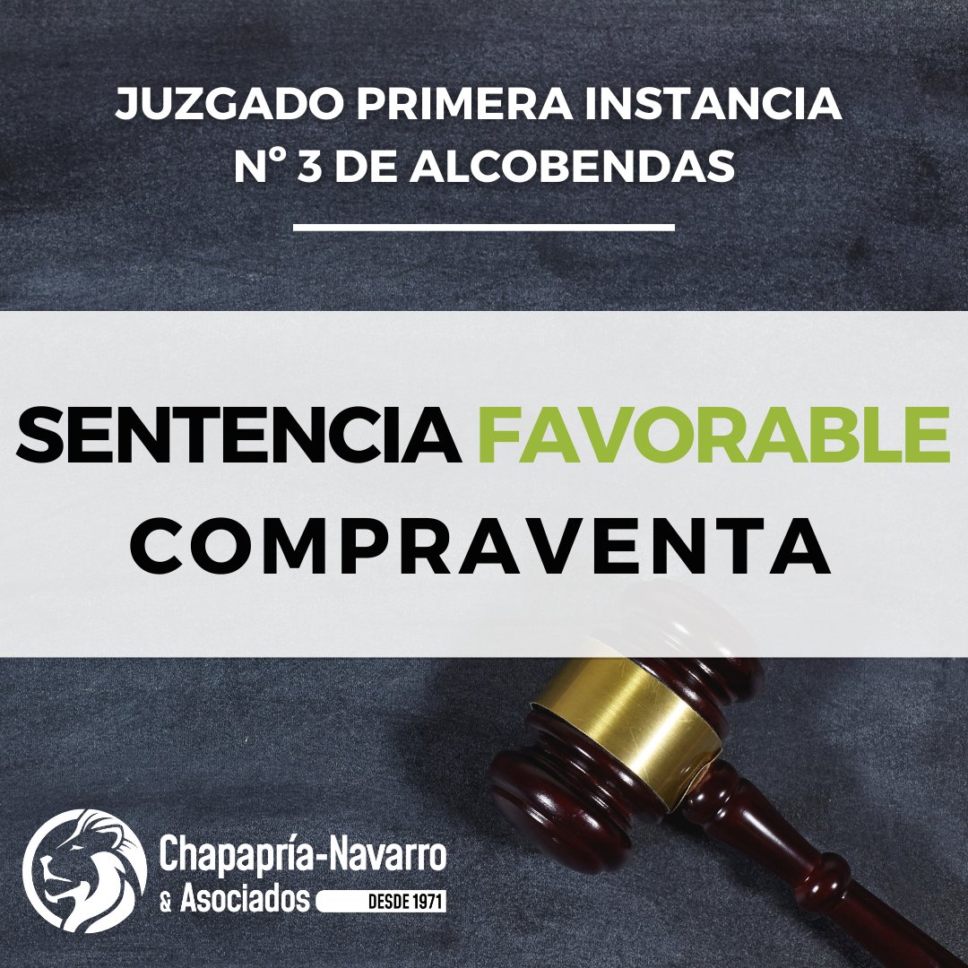 BufeteChapapria's tweet photo. #SENTENCIAFAVORABLE
🏠💶 #COMPRAVENTA
✔️ Entre las sentencias favorables recibidas durante este mes de abril destacamos esta que comprende una de las actividades principales del sector inmobiliario, la compraventa.
Consulta todos los detalles aquí 👉 https://t.co/k3lF3jmH38 https://t.co/5kX6AwaNZG