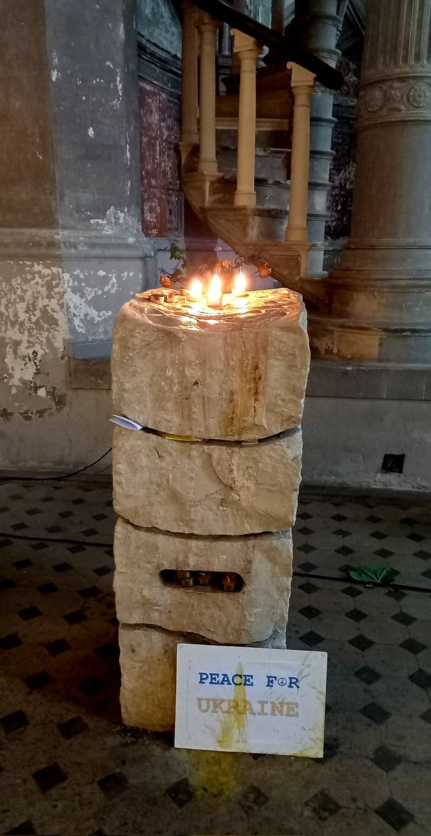 Fritzi_Heckert's tweet photo. Zionskirche Berlin. April 2022. #PeaceforUkraine https://t.co/i09Uh8x2hQ